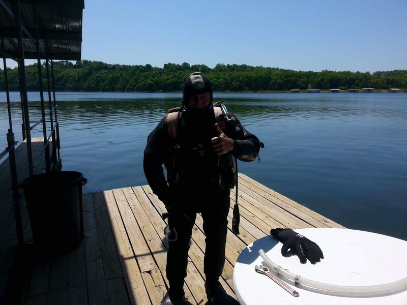 Scuba Diving in Lake Norfork Blue Lady Resort Resort on Lake Norfork