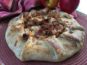 Apple, Bacon And Cheddar Galette