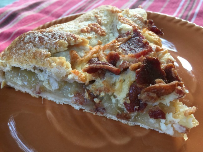 Apple, Bacon And Cheddar Galette
