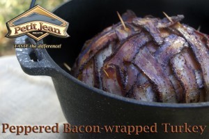Peppered Bacon-wrapped Turkey