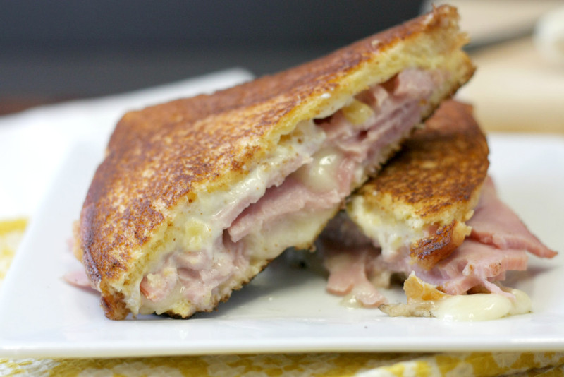 Ham & Brie Grilled Cheese W / Pineapple Spread