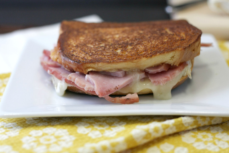 Ham & Brie Grilled Cheese W / Pineapple Spread