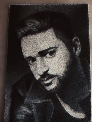 Hammer, Nails, Thread, and Wood - Simple String Art