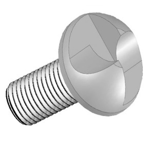 Round One-Way Security Screws