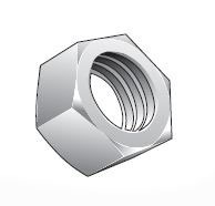 Metric Hex Nuts with Locking Threads