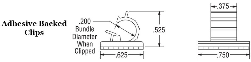 Adhesive Backed Wire and Cable Clip  Image 2
