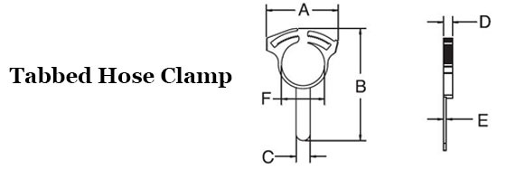 Tabbed Hose Clamp Image 2