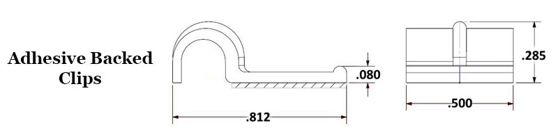 Adhesive Backed Wire and Cable Clip  Image 2