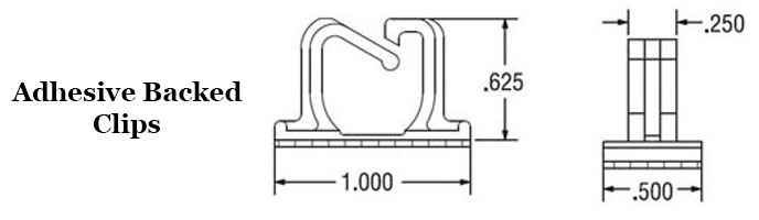 Adhesive Backed Wire and Cable Clip  Image 2