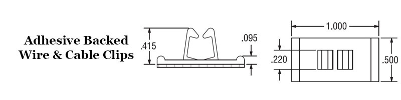 Adhesive Backed Wire and Cable Clip  Image 2