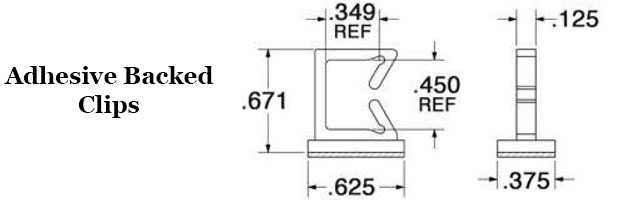 Adhesive Backed Wire and Cable Clip  Image 2