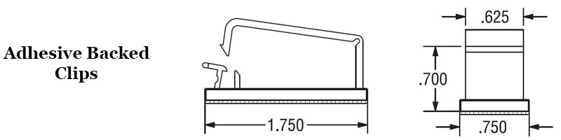Adhesive Backed Wire and Cable Clip Image 2