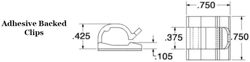 Adhesive Backed Wire and Cable Clip  Image 2