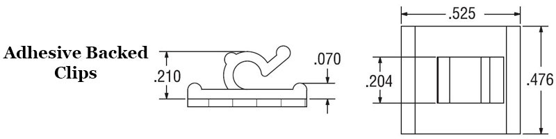 Adhesive Backed Wire and Cable Clip  Image 2
