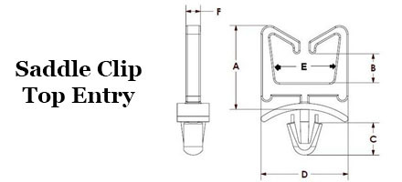 Saddle Clip - Top Entry  Image 2