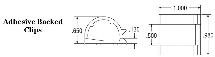 Adhesive Backed Wire and Cable Clip  Image 2
