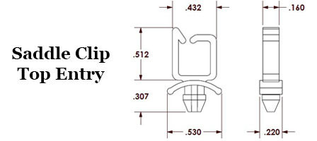 Saddle Clip - Top Entry  Image 2