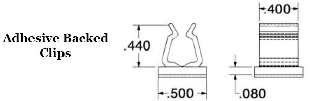 Adhesive Backed Wire and Cable Clip  Image 2