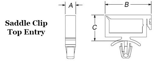 Saddle Clip - Top Entry  Image 2