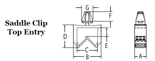 Saddle Clip - Top Entry  Image 2