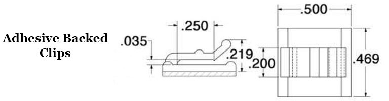 Adhesive Backed Wire and Cable Clip  Image 2