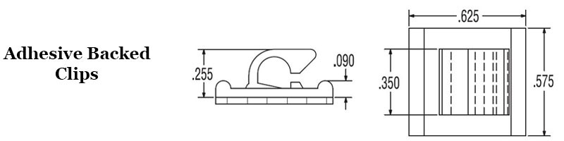 Adhesive Backed Wire and Cable Clip  Image 2