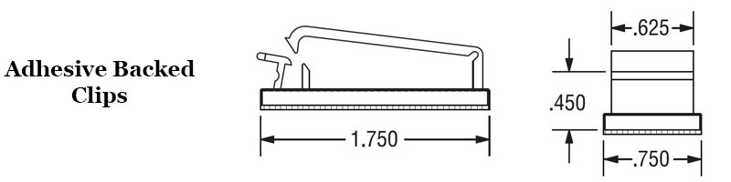 Adhesive Backed Wire and Cable Clip  Image 2