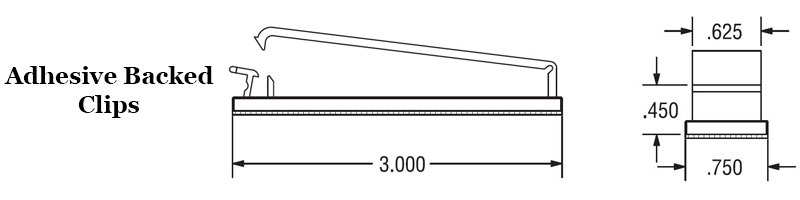 Adhesive Backed Wire and Cable Clip  Image 2