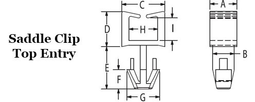 Saddle Clip - Top Entry  Image 2