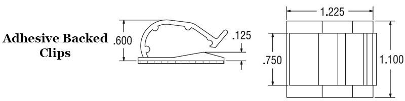 Adhesive Backed Wire and Cable Clip  Image 2