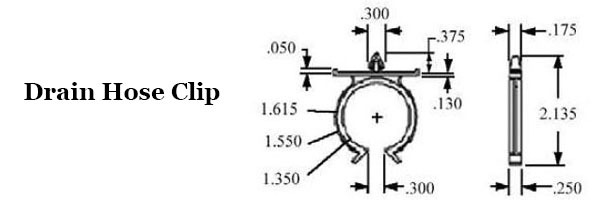 Drain Hose Clip Image 2
