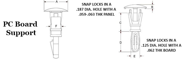 Locking Reverse Circuit Board Supports