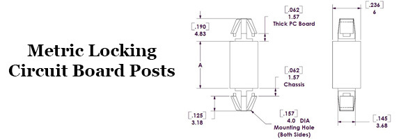 Metric Locking Circuit Board Posts  Image 2