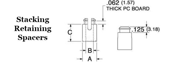 Stacking Retaining Spacers - Straight Image 2