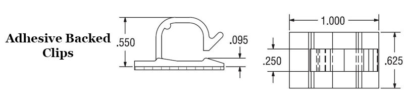 Adhesive Backed Wire and Cable Clip  Image 2