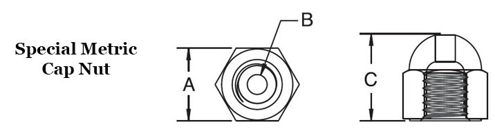 Special Metric Cap Nut Image 2