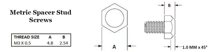 Metric Spacer Stud Screws Image 2