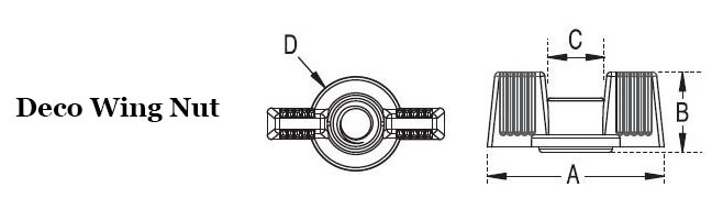 Deco Wing Nut Image 2