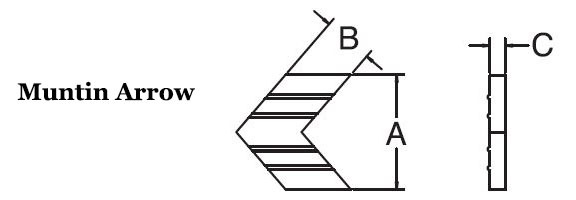 Muntin Arrow Image 2