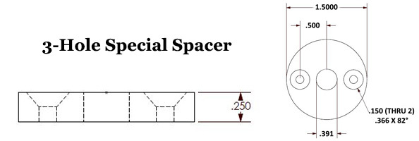 3-Hole Special Spacer Image 2