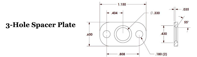 3-Hole Spacer Plate Image 2