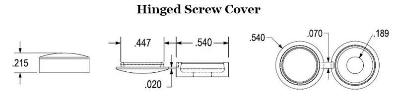 Hinged Screw Cover Image 2