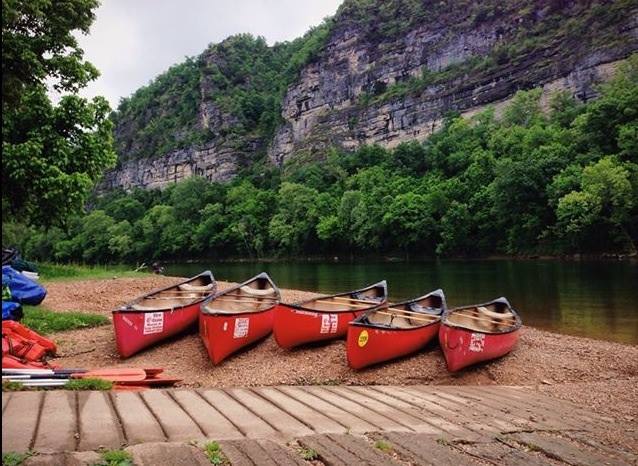 Go on a day float with Dirst Canoe on the Buffalo River. 