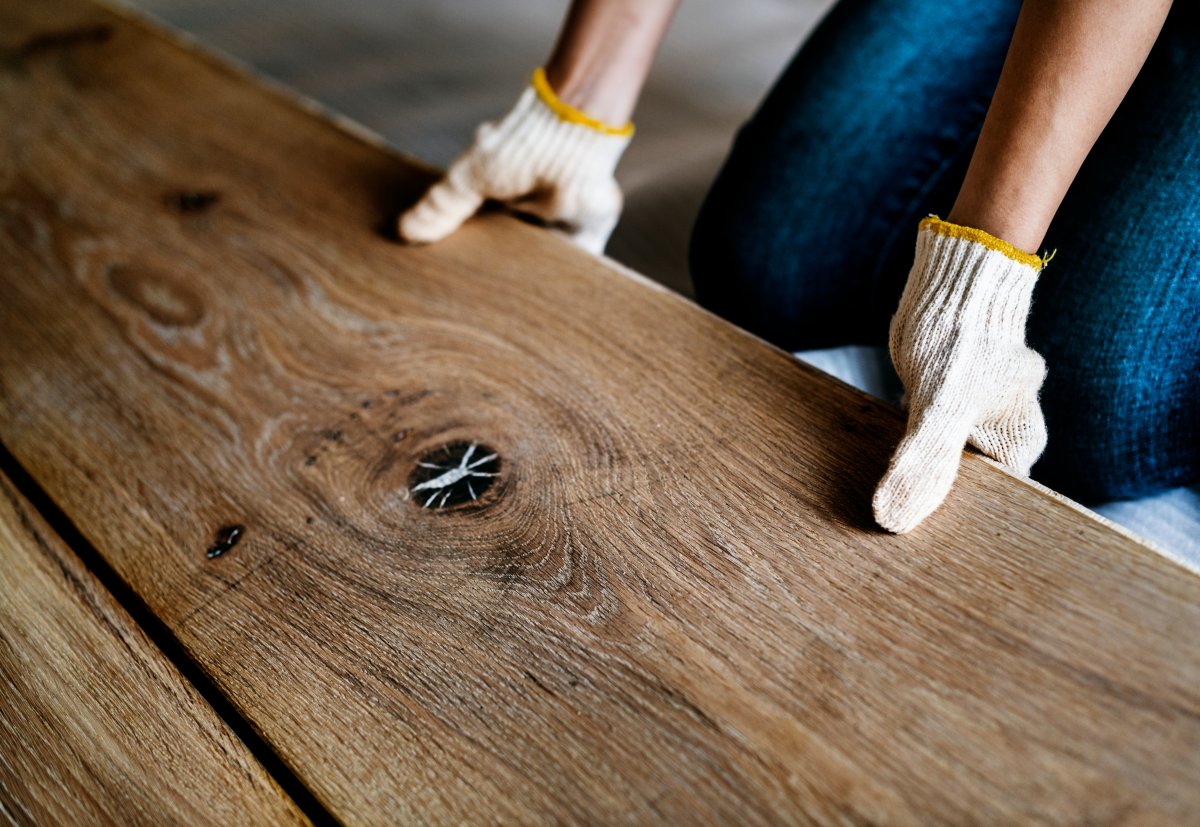 Hardwood flooring installation