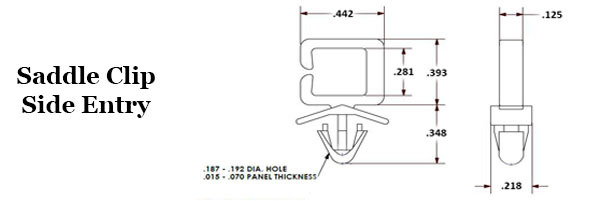 Saddle Clip - Side Entry  Image 2