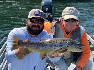 The White River Inn, trophy brown trout from the White River