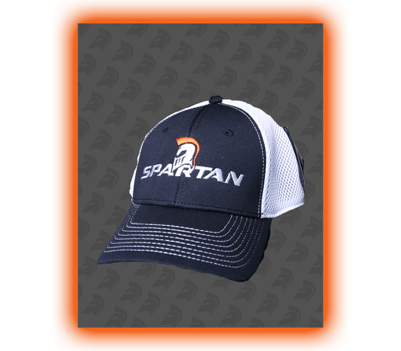 SPARTAN FLEX CAP - BLACK/WHITE
