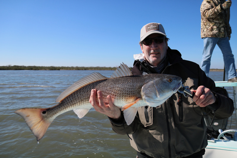 Dr. Bill Wright with a nice Redfish.  