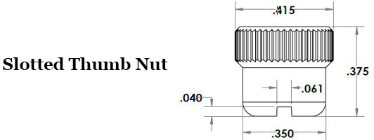Slotted Thumb Nut Image 2