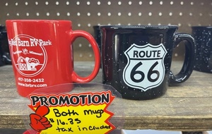 BRB Mug & Black Route 66 Mug